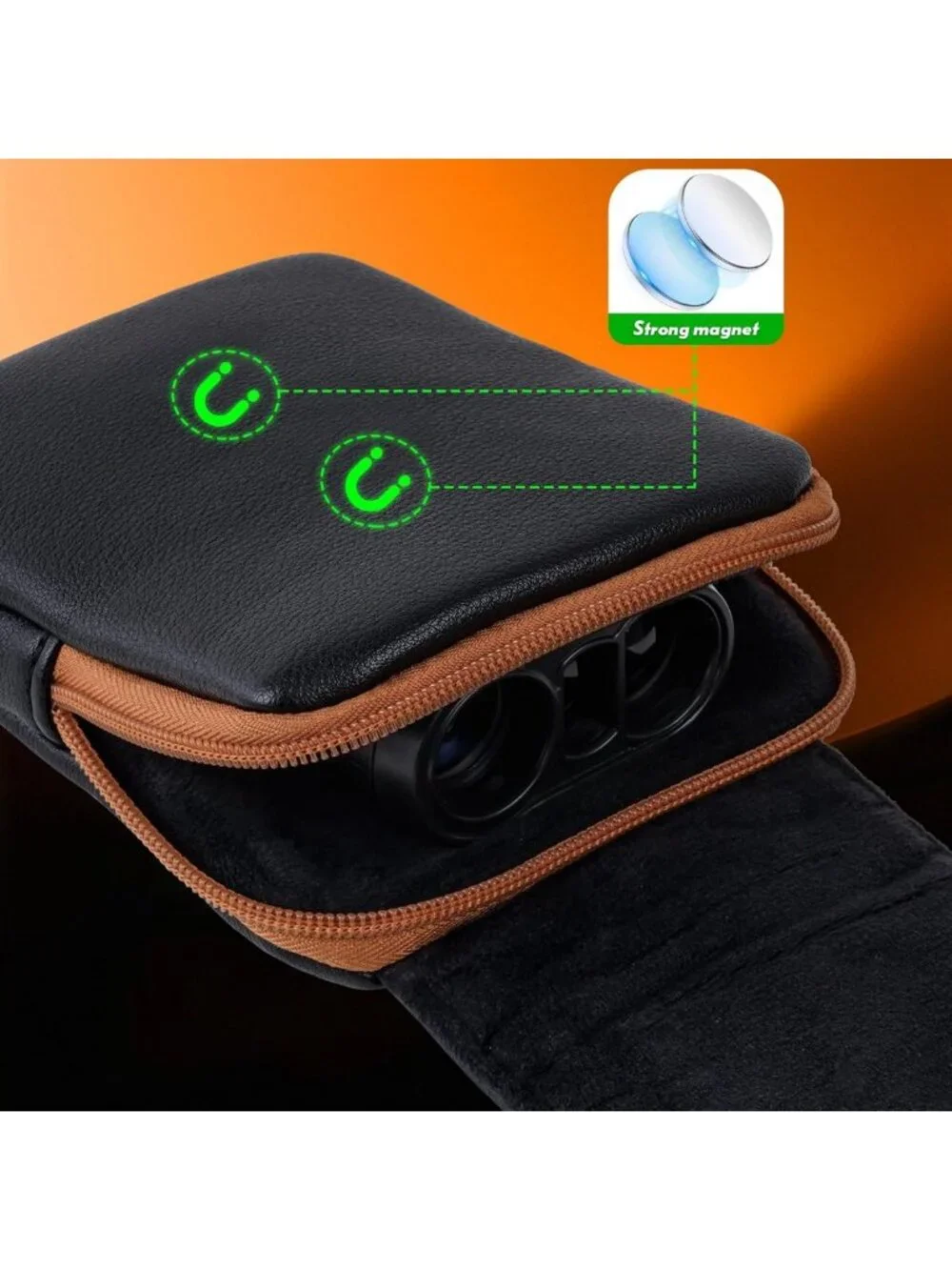 Golf Rangefinder Hard Shell EVA Carry Case - Fits Most Models, USA Flag Design